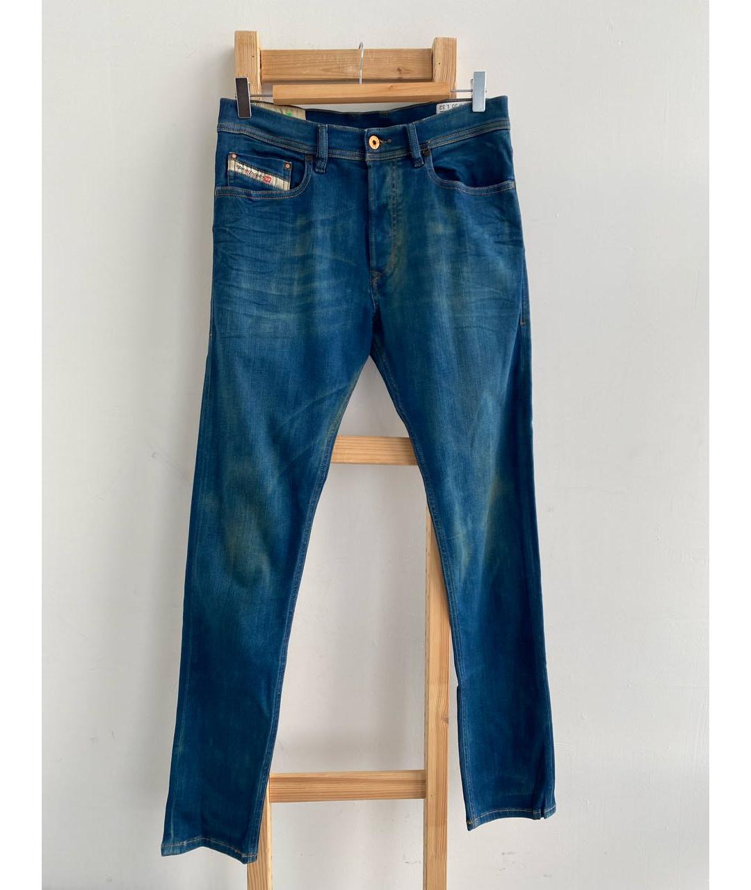 DIESEL Синие хлопковые джинсы скинни, фото 6