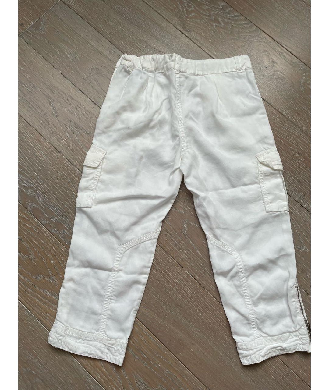 GUCCI Белые хлопковые брюки и шорты, фото 3