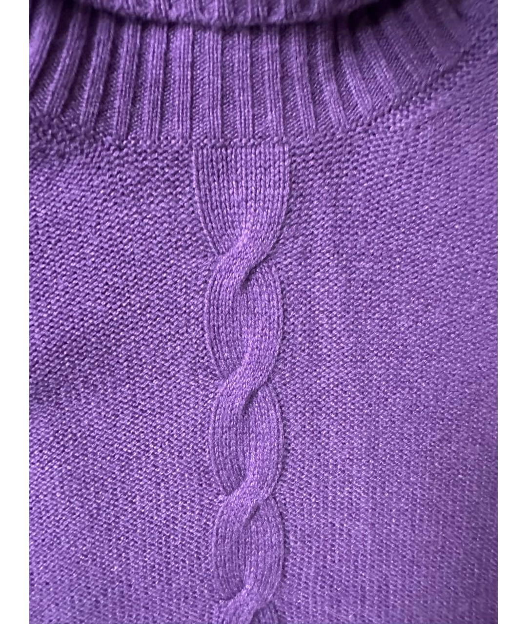 LORO PIANA Фиолетовая кашемировая водолазка, фото 7