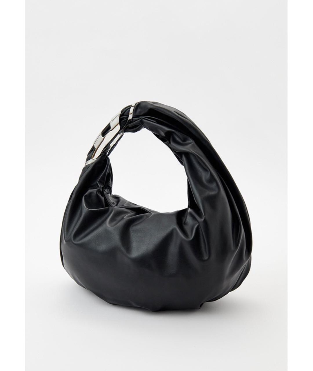 DIESEL Черная сумка с короткими ручками из искусственной кожи, фото 2