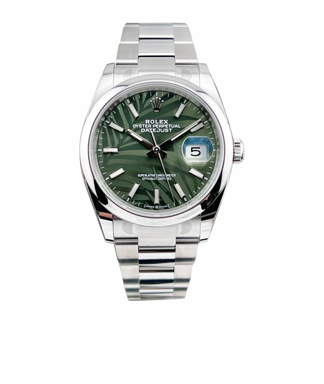ROLEX Белые металлические часы, фото 1