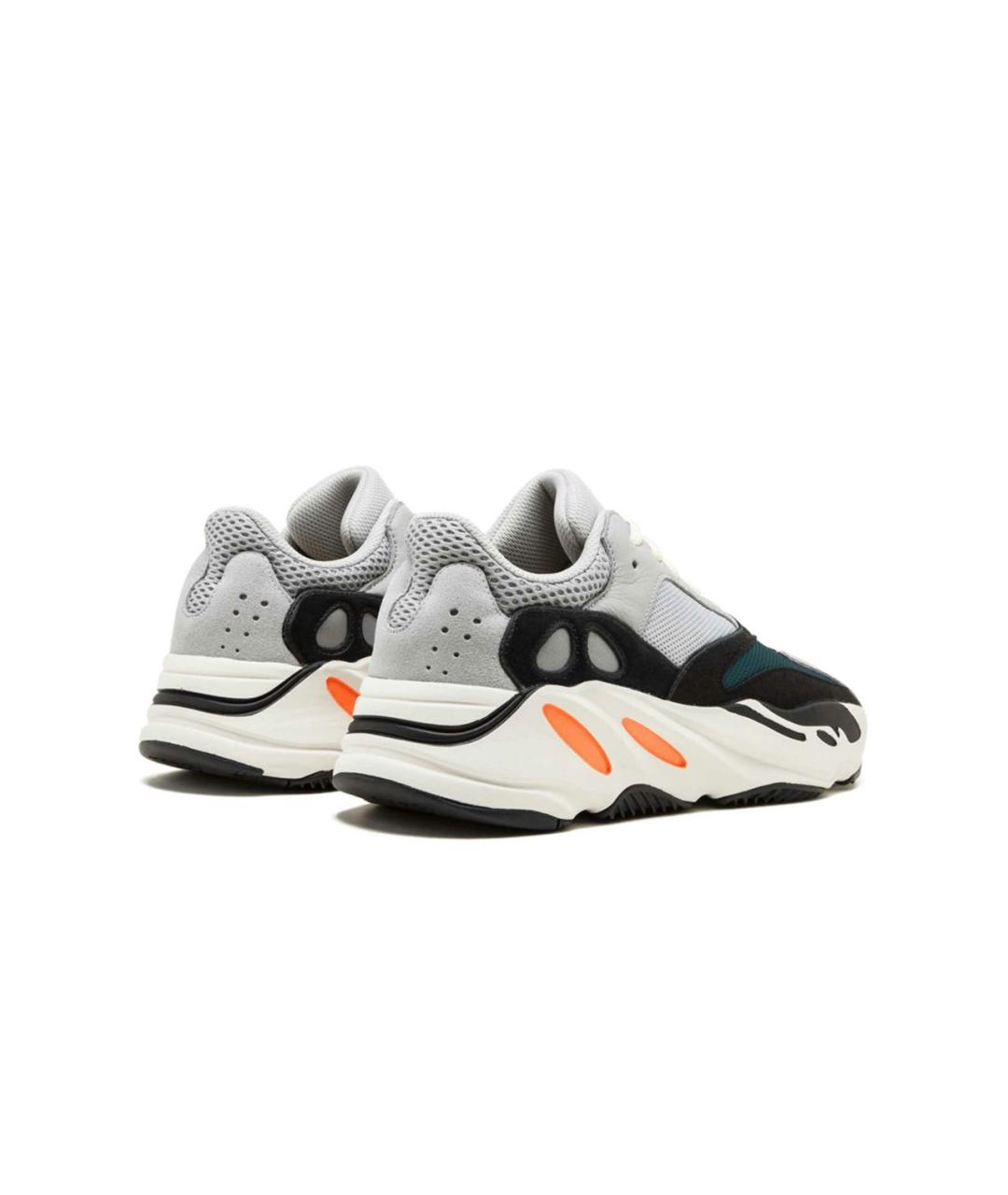 ADIDAS YEEZY Белые текстильные низкие кроссовки / кеды, фото 3