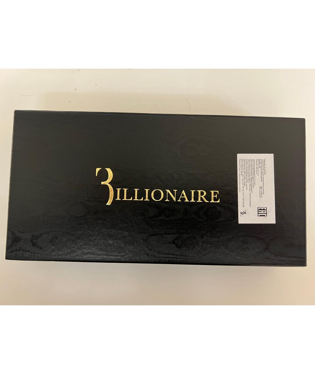 BILLIONAIRE Темно-синий кожаный кошелек, фото 7