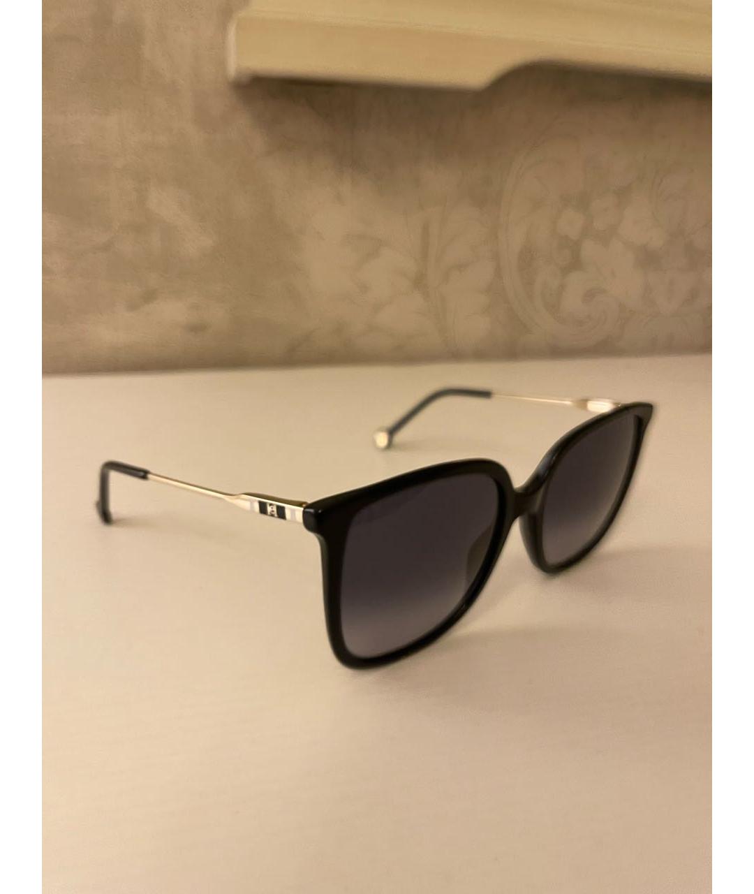 CAROLINA HERRERA Черные пластиковые солнцезащитные очки, фото 2
