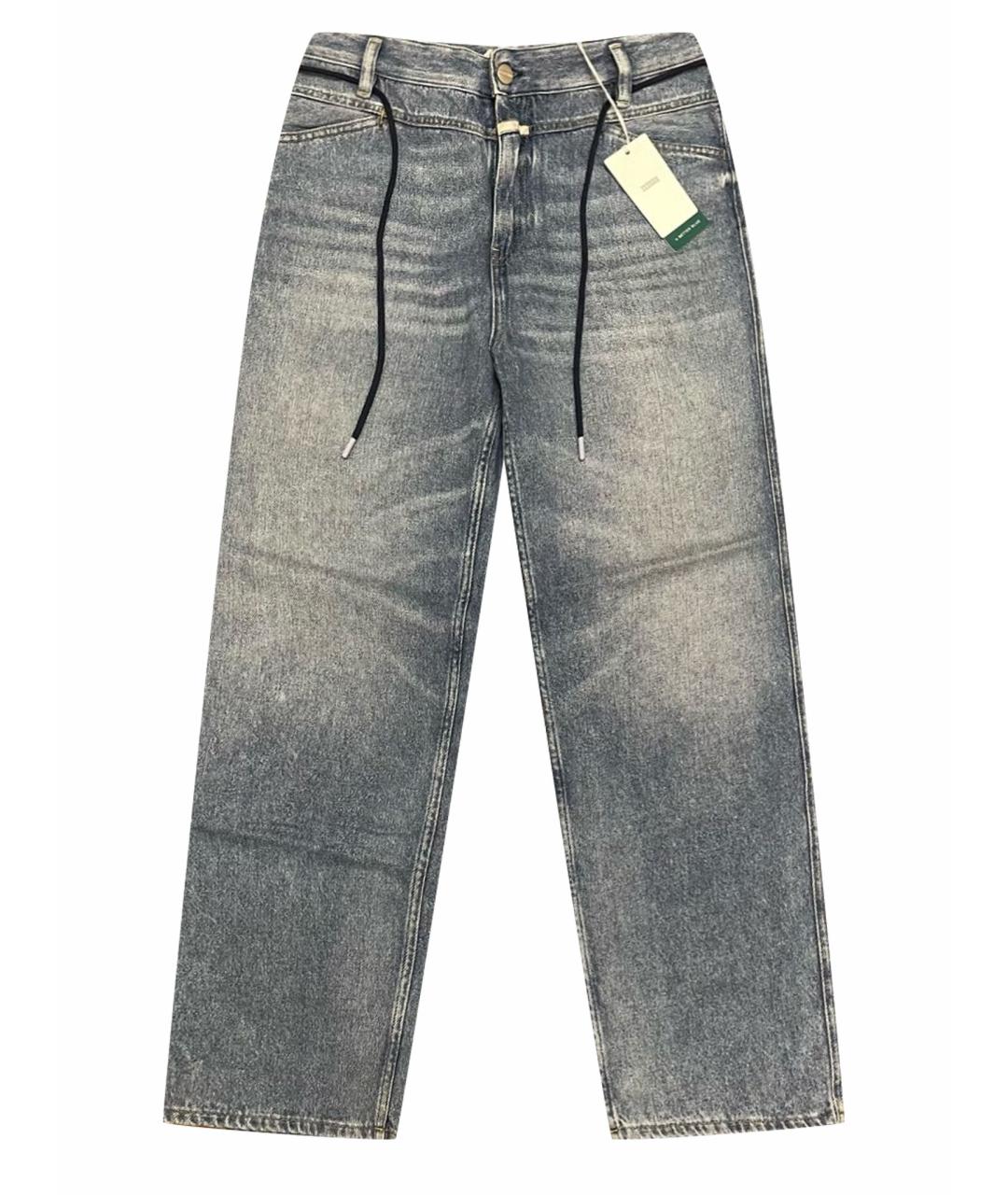 CLOSED Синие хлопковые прямые джинсы, фото 1