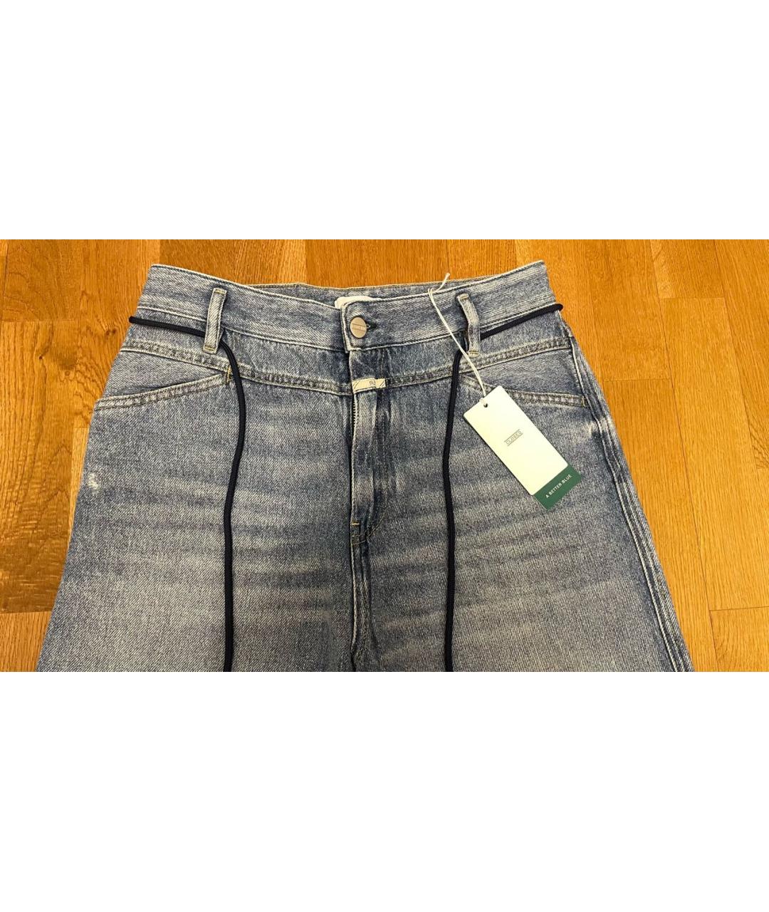 CLOSED Синие хлопковые прямые джинсы, фото 3