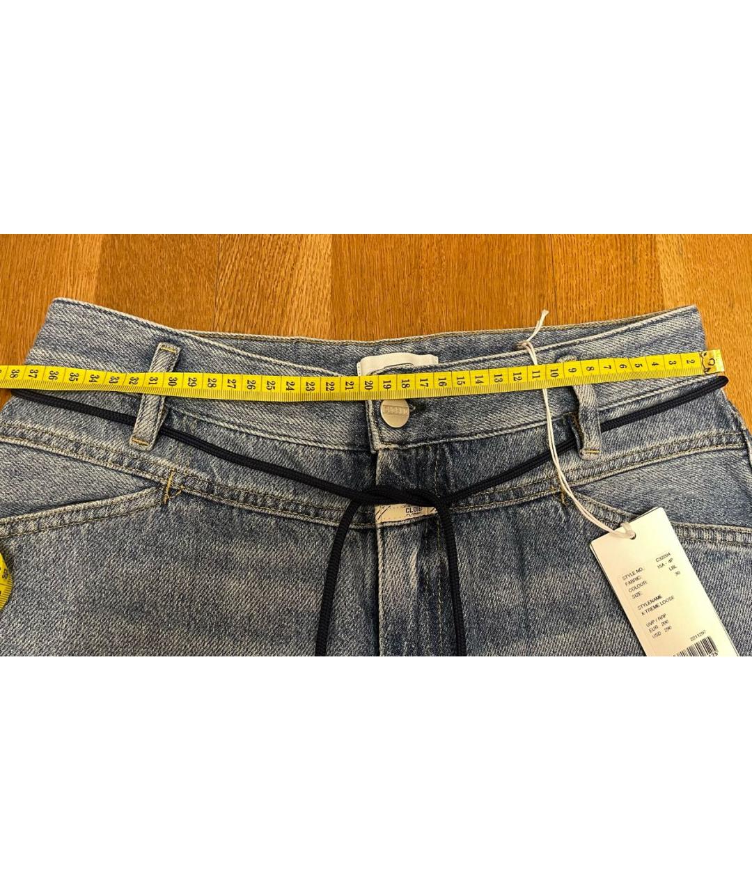 CLOSED Синие хлопковые прямые джинсы, фото 6