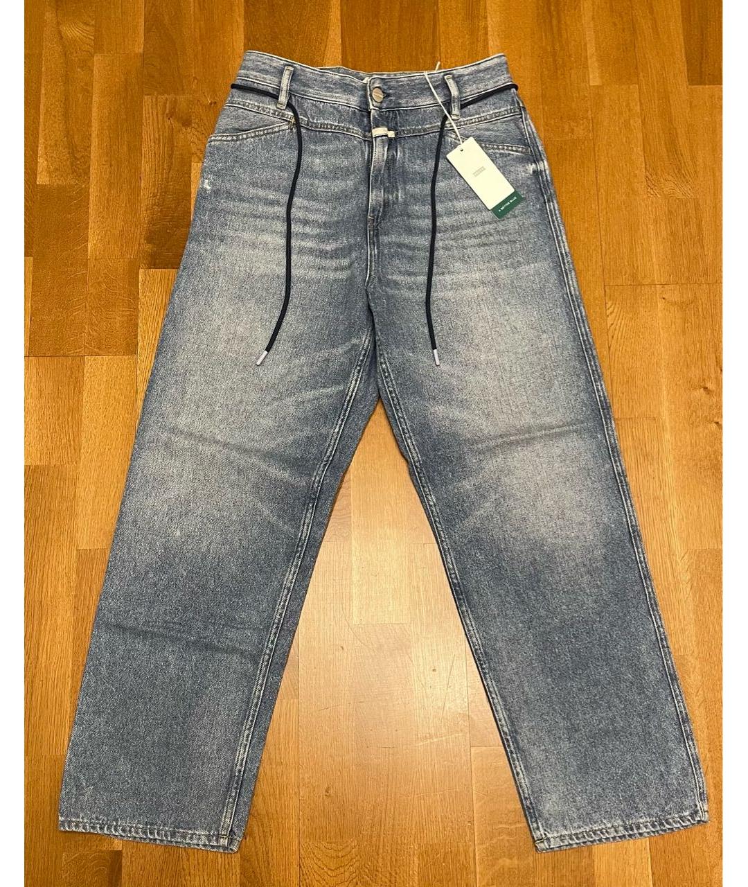 CLOSED Синие хлопковые прямые джинсы, фото 8