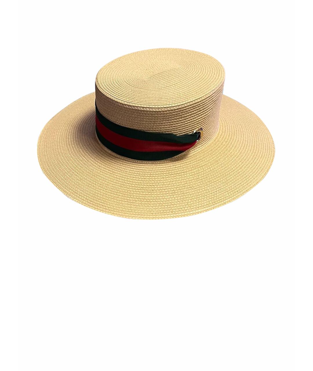 GUCCI Бежевая шляпа, фото 1