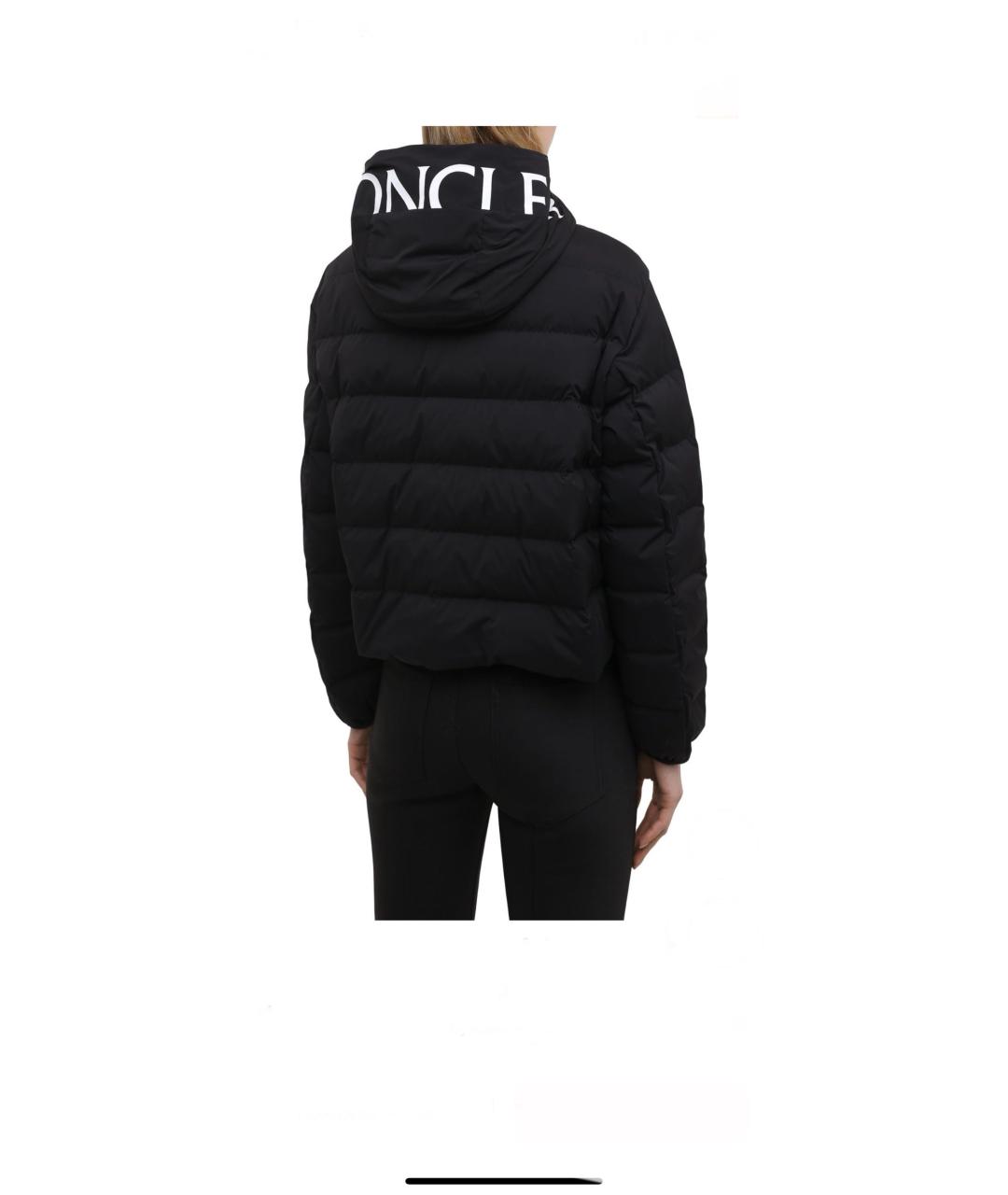 MONCLER Черный пуховик, фото 2