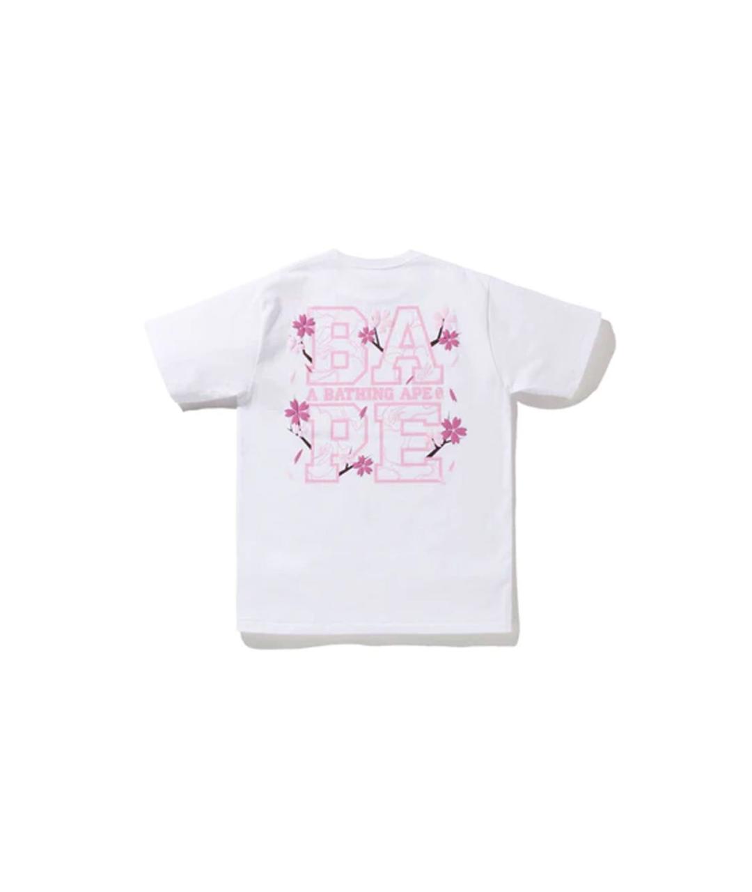 A BATHING APE Белая хлопковая футболка, фото 7