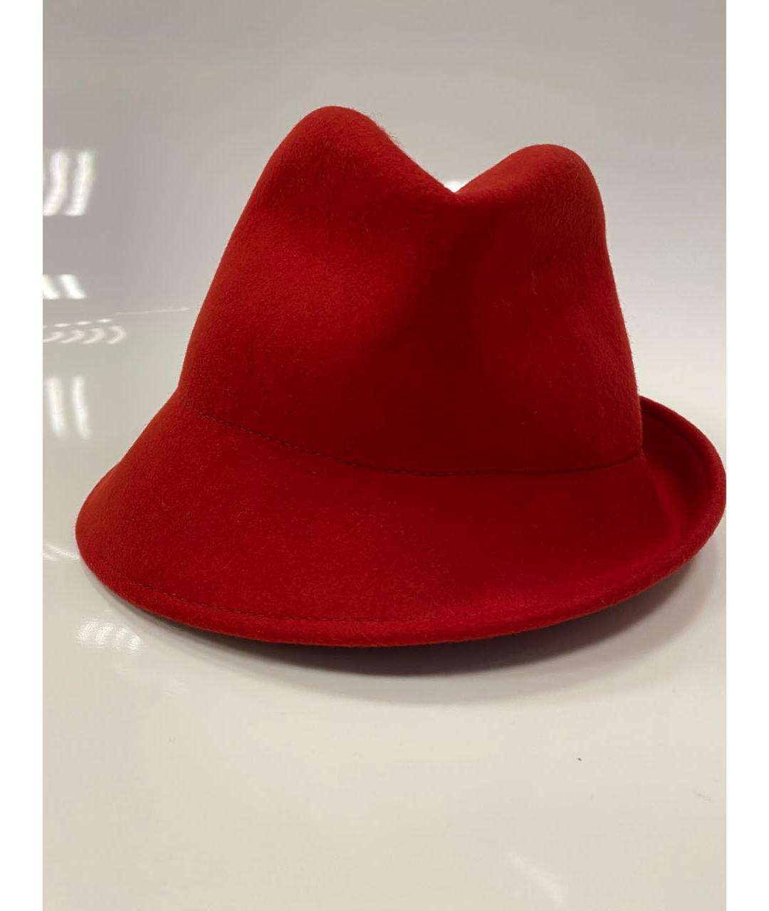 TRUSSARDI Красная шерстяная шляпа, фото 3