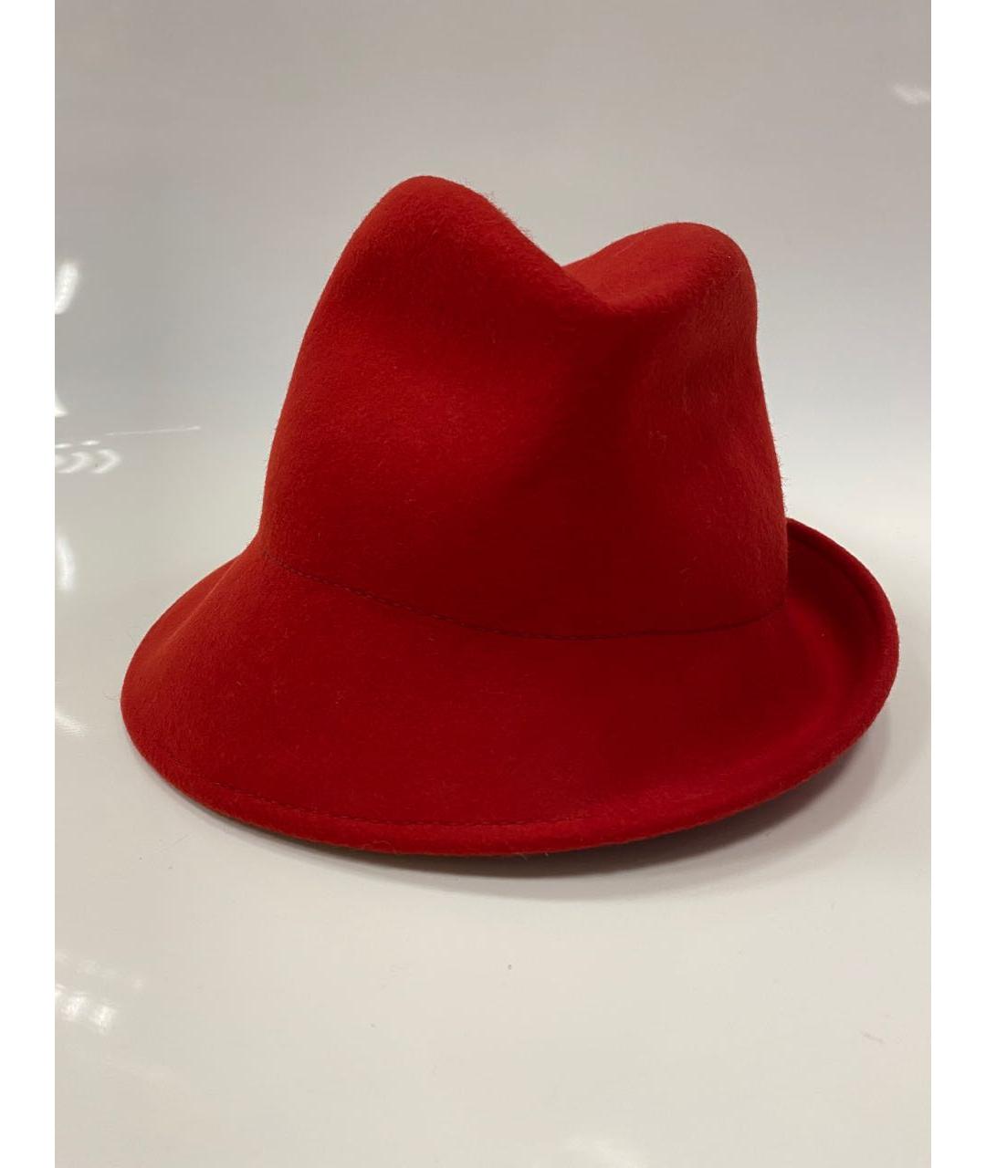 TRUSSARDI Красная шерстяная шляпа, фото 6