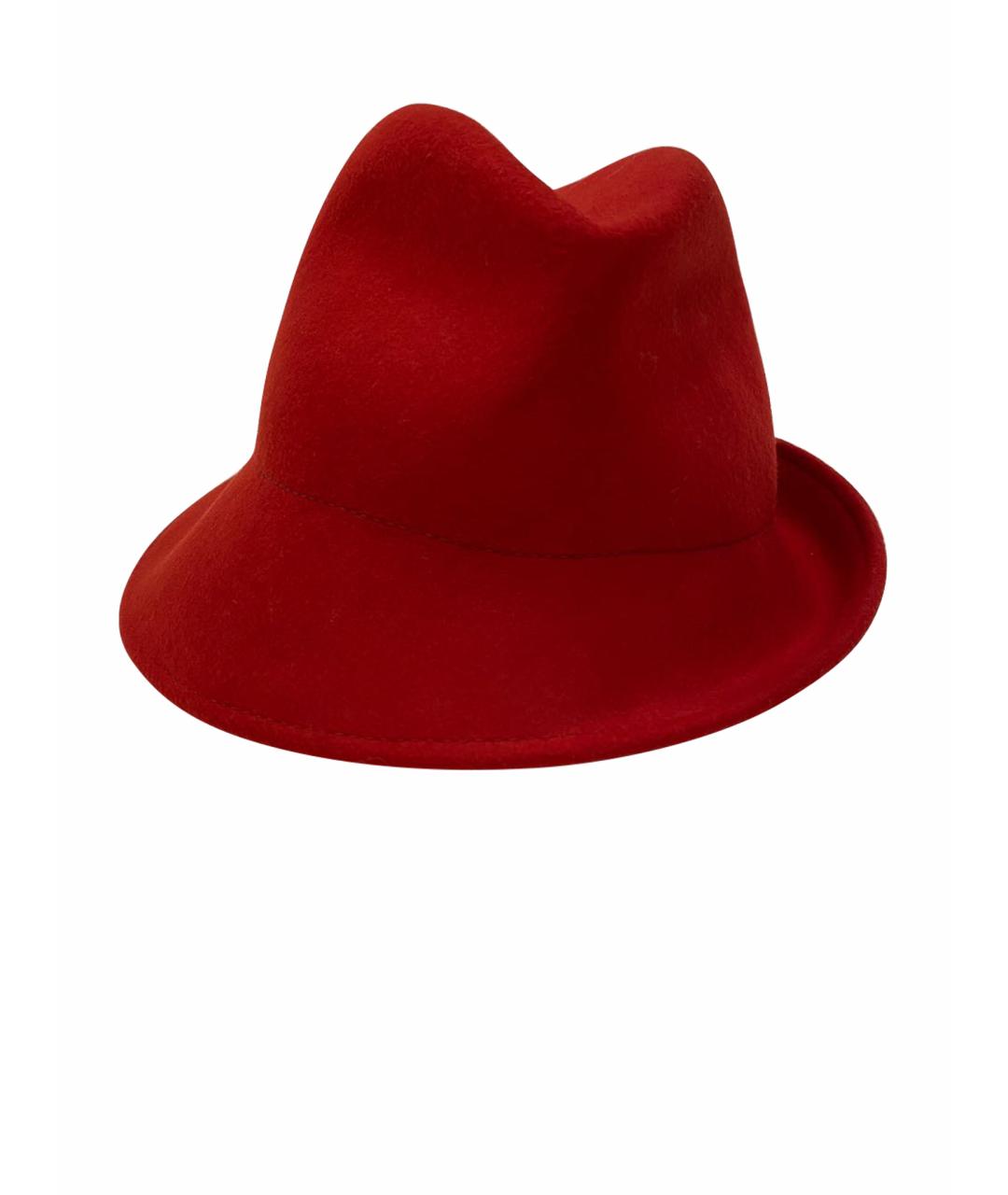 TRUSSARDI Красная шерстяная шляпа, фото 1