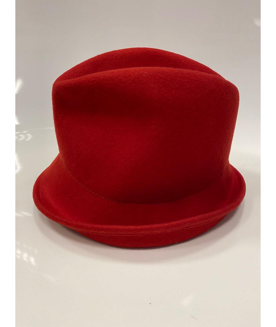 TRUSSARDI Красная шерстяная шляпа, фото 2