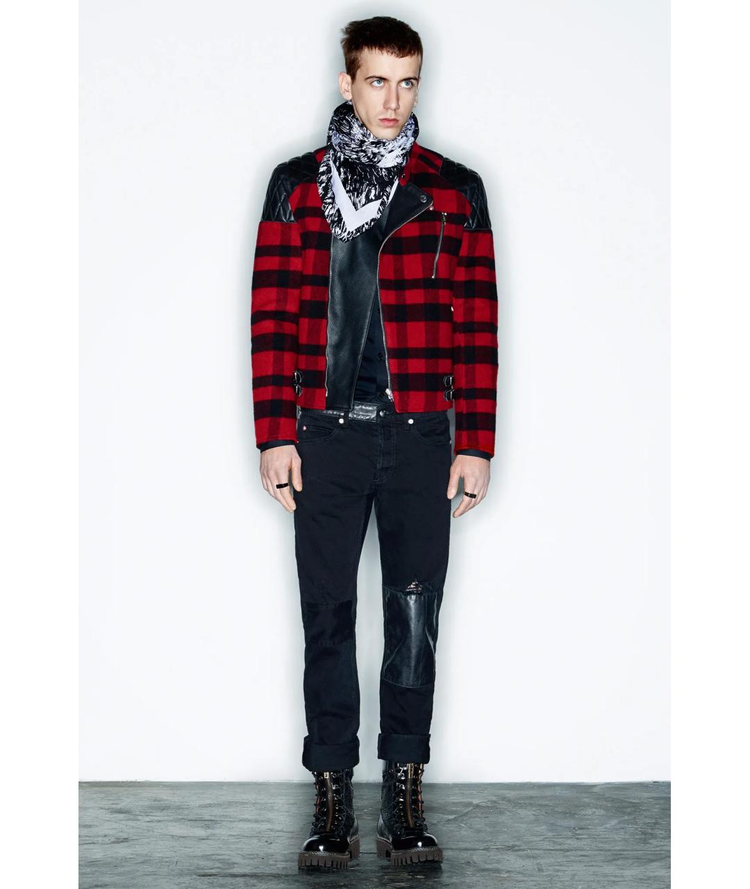 ALEXANDER MCQUEEN Красная шерстяная куртка, фото 7