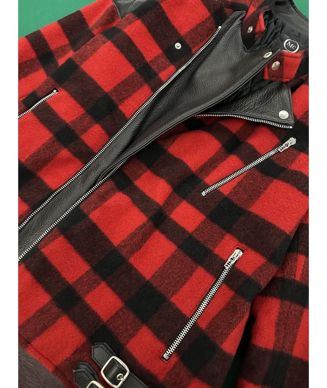 ALEXANDER MCQUEEN Красная шерстяная куртка, фото 6