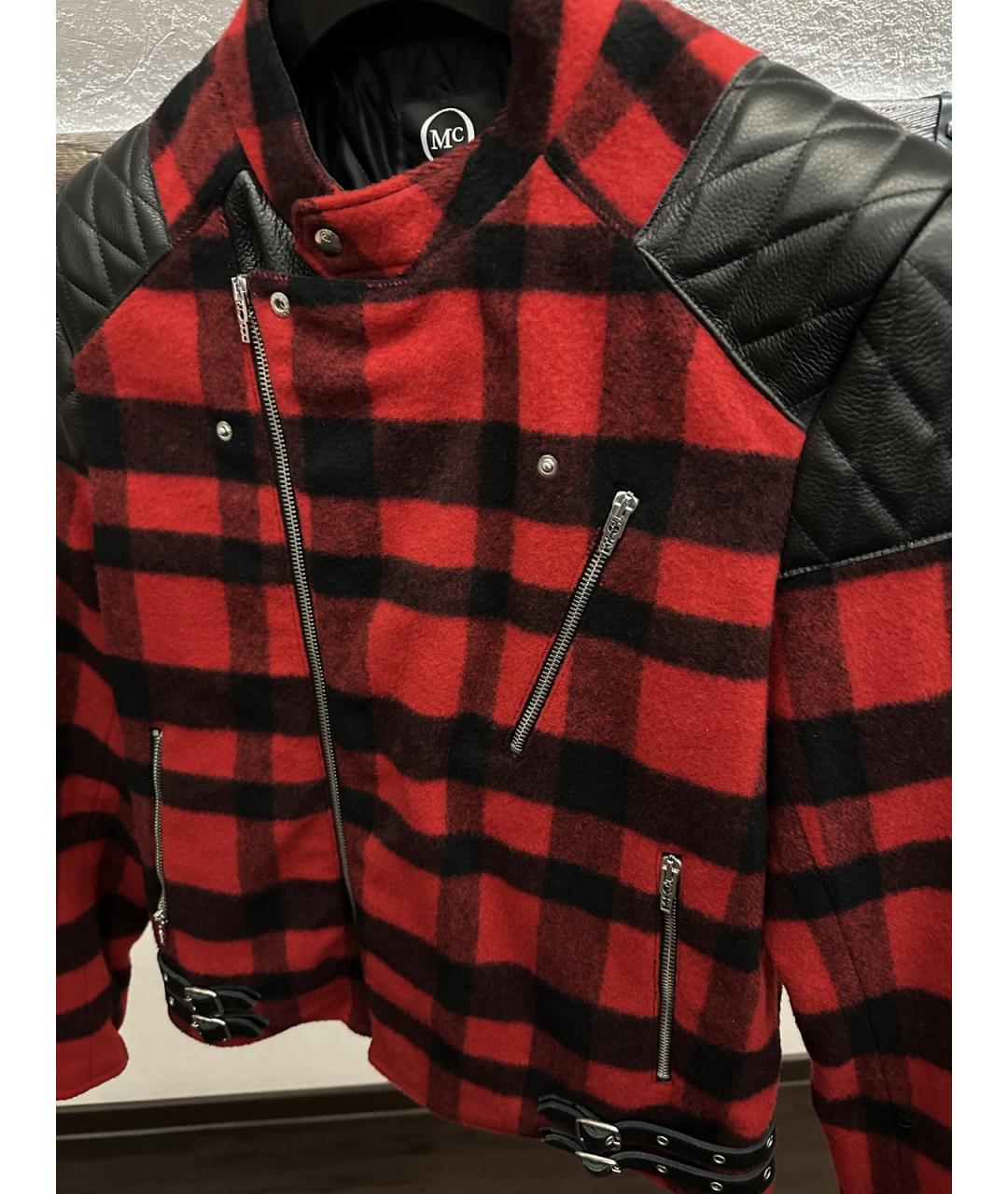 ALEXANDER MCQUEEN Красная шерстяная куртка, фото 3