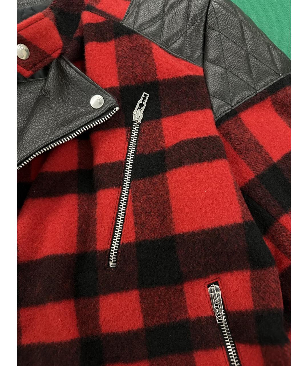 ALEXANDER MCQUEEN Красная шерстяная куртка, фото 4