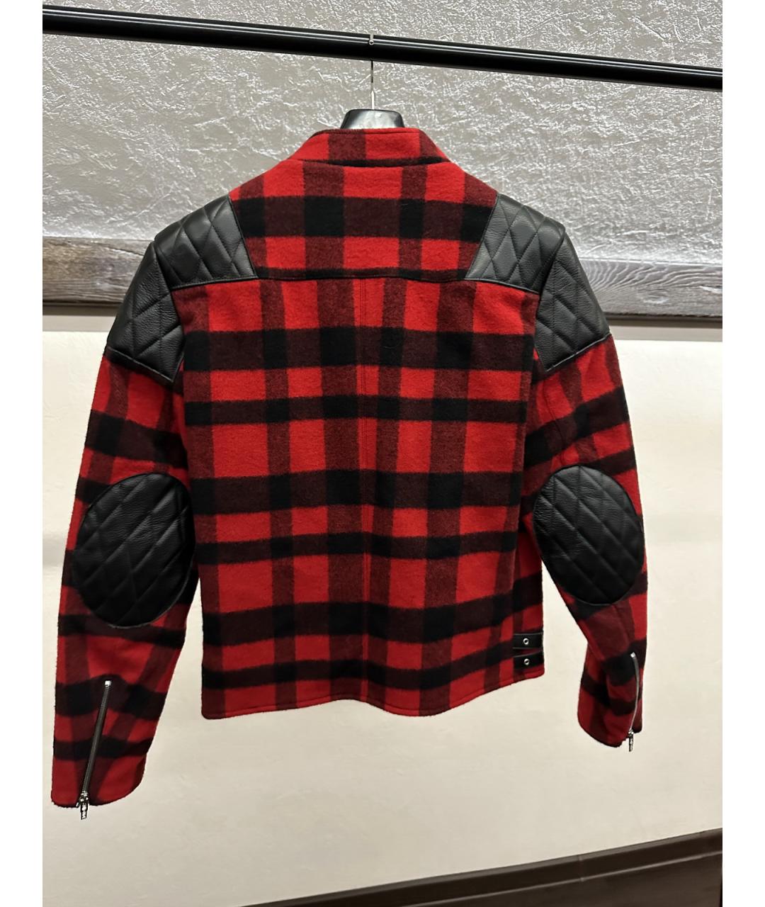 ALEXANDER MCQUEEN Красная шерстяная куртка, фото 2