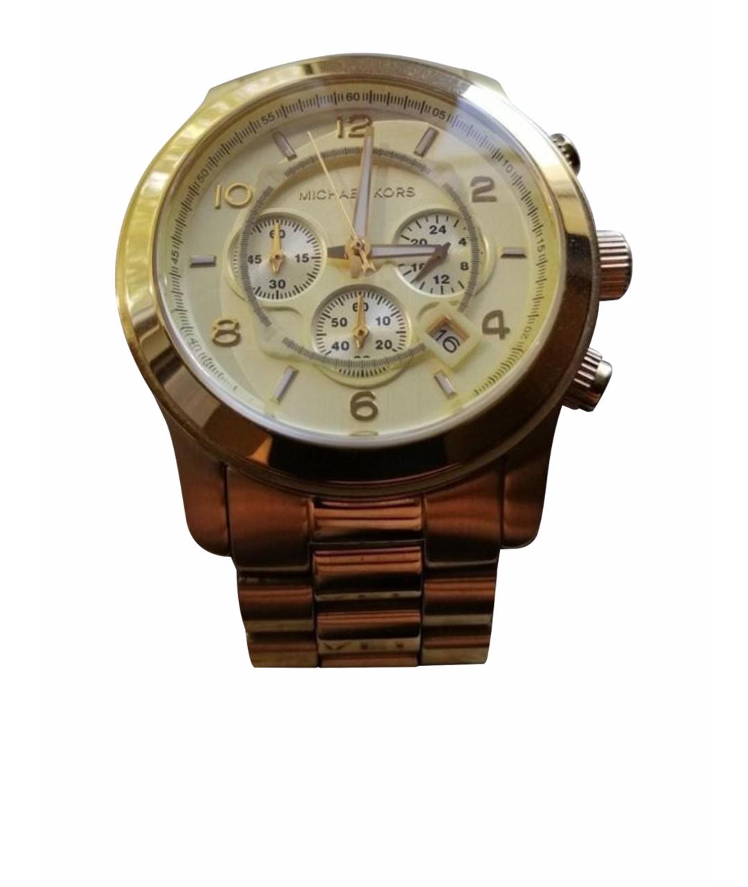 MICHAEL KORS Золотые стальные часы, фото 1