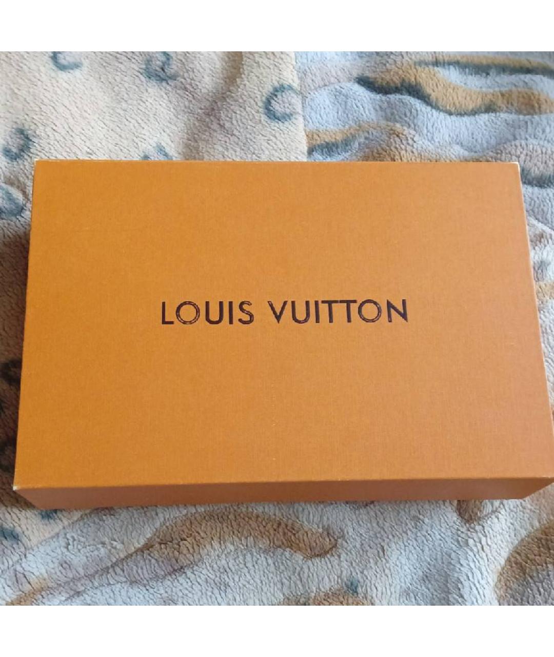 LOUIS VUITTON PRE-OWNED Темно-синяя кожаная поясная сумка, фото 5
