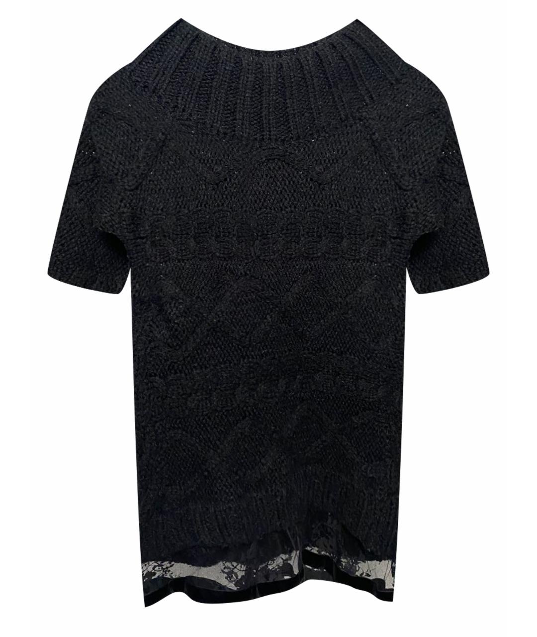TWIN-SET Черный шерстяной джемпер / свитер, фото 1