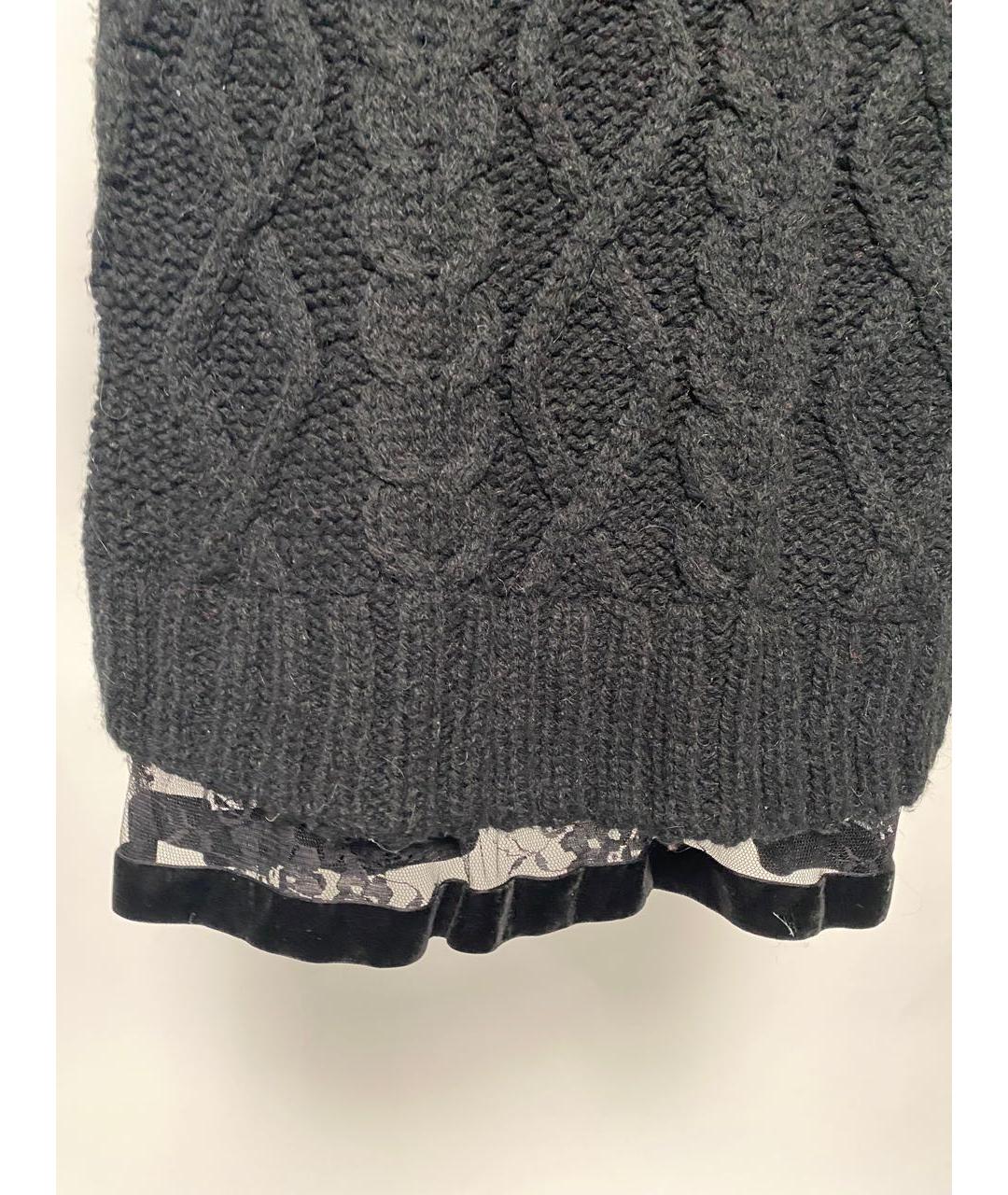 TWIN-SET Черный шерстяной джемпер / свитер, фото 4