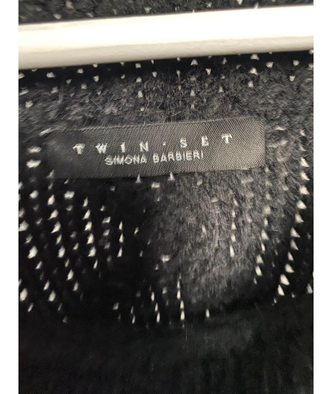 TWIN-SET Черный шерстяной джемпер / свитер, фото 5