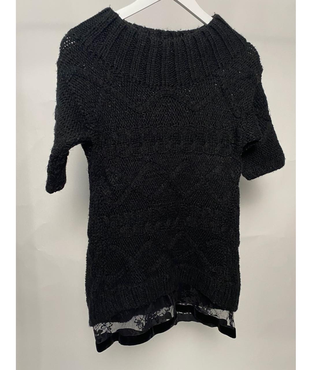 TWIN-SET Черный шерстяной джемпер / свитер, фото 3