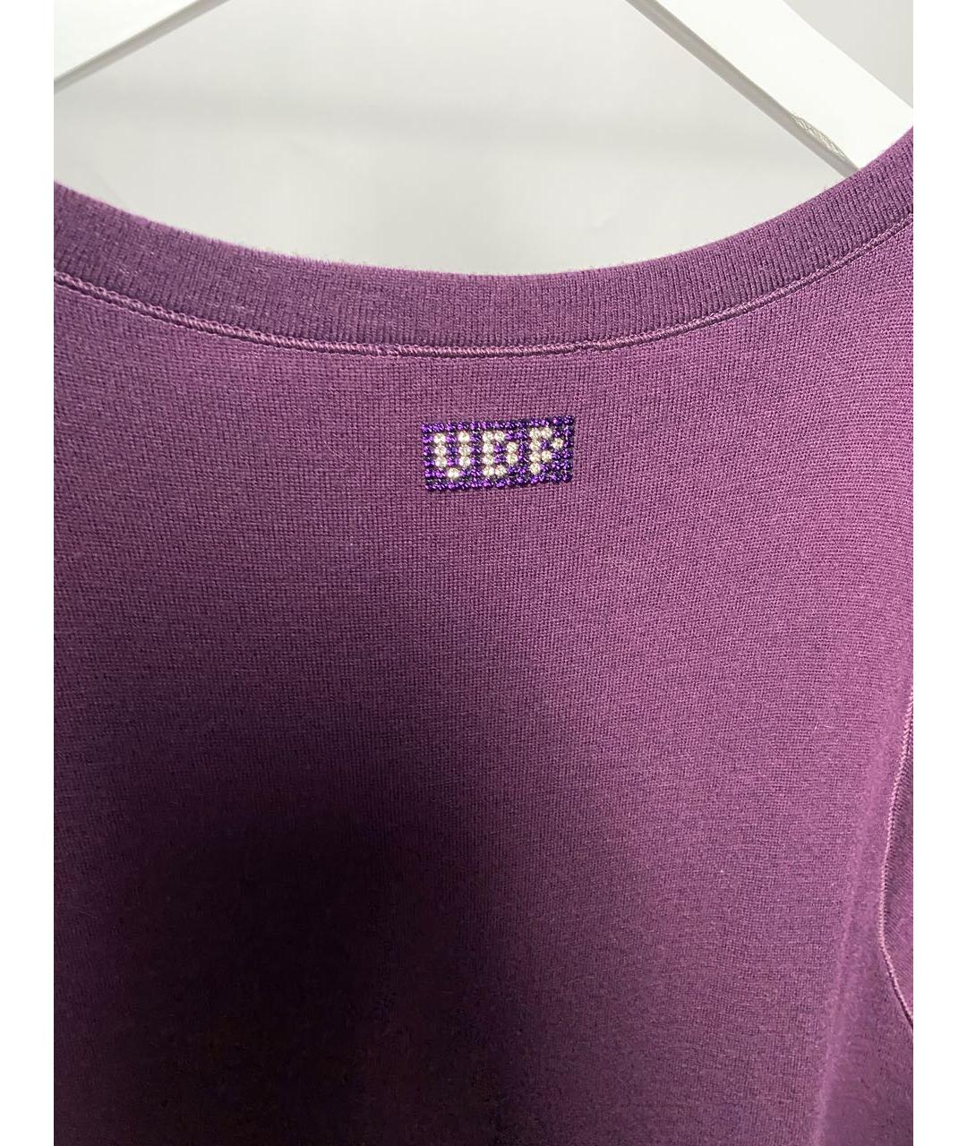 VDP Фиолетовое шерстяное повседневное платье, фото 5
