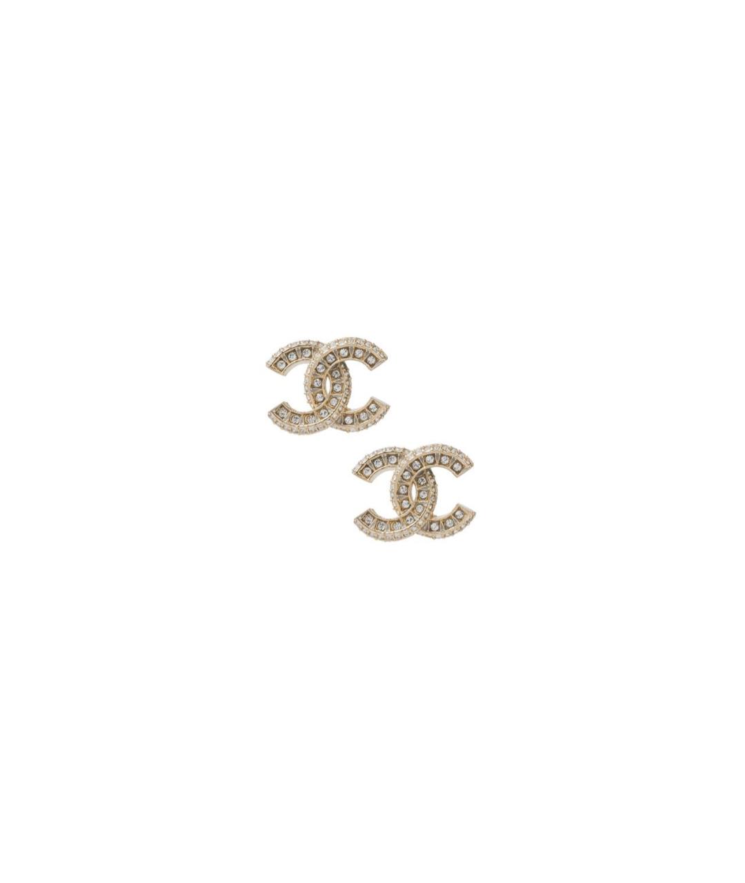 CHANEL PRE-OWNED Золотые металлические серьги, фото 1