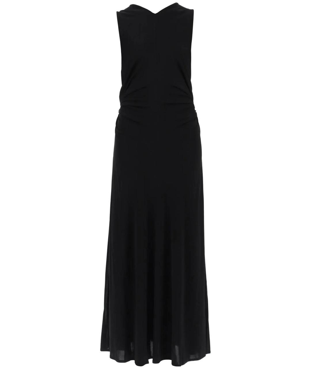 BOTTEGA VENETA Черное вискозное платье, фото 1