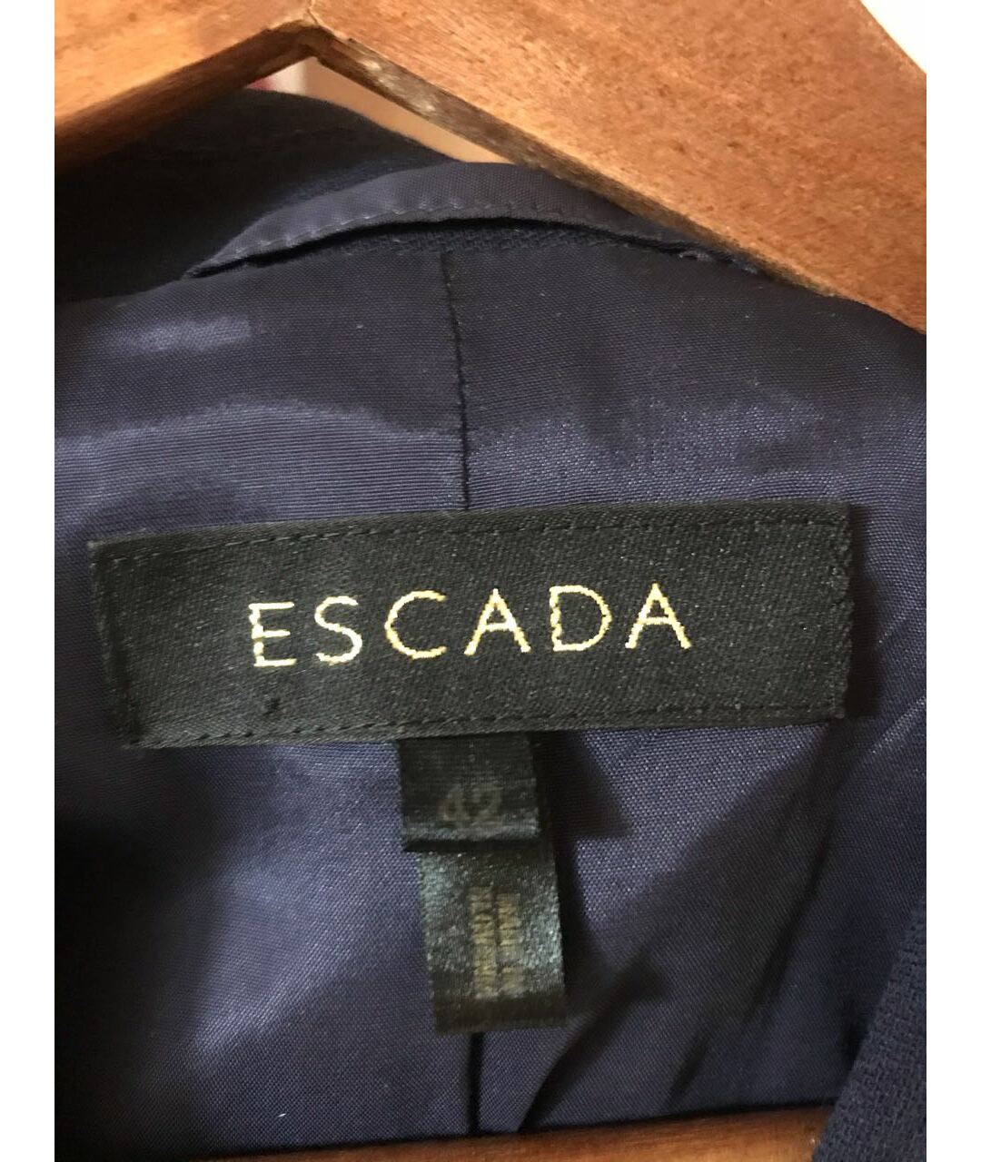 ESCADA Темно-синий шерстяной жакет/пиджак, фото 3