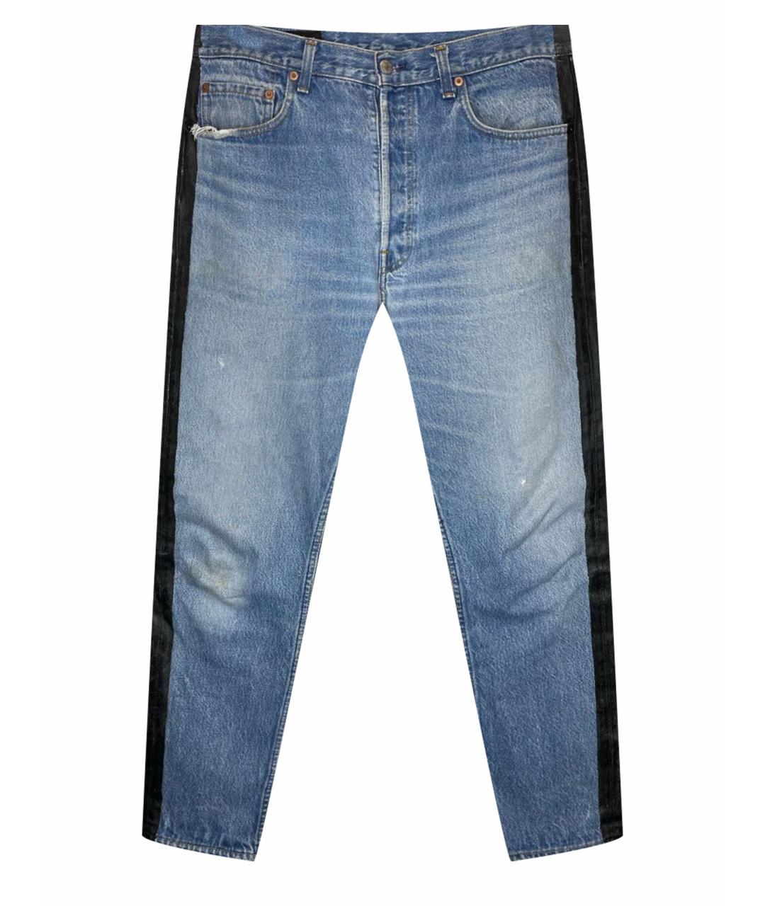 LEVI'S Голубые хлопковые прямые джинсы, фото 1