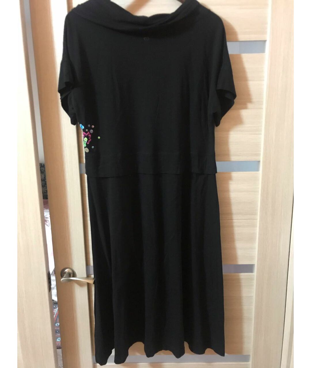 ESCADA Черное вискозное повседневное платье, фото 2