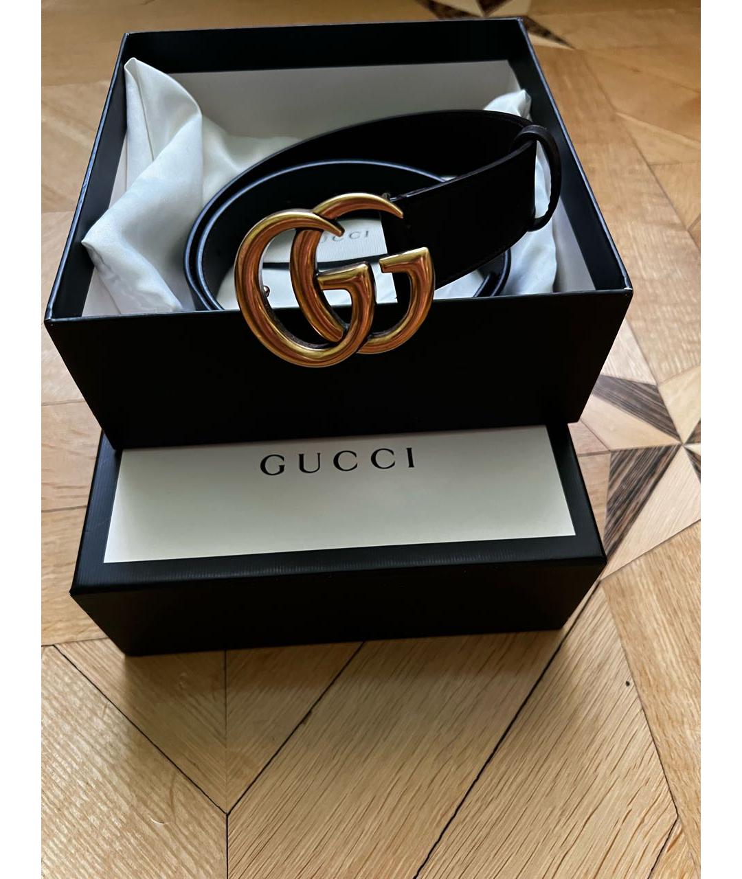 GUCCI Коричневый кожаный ремень, фото 5