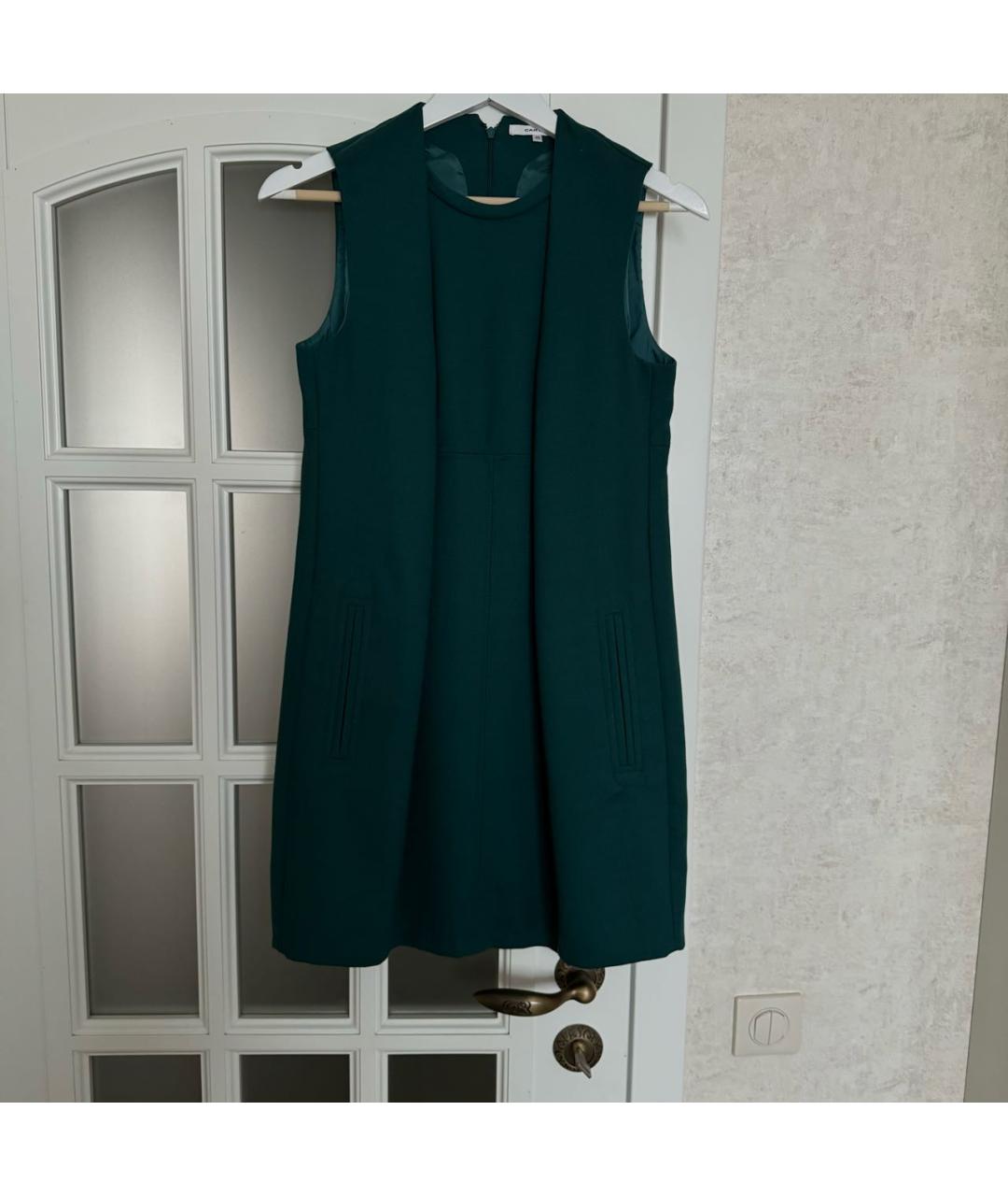 CARVEN Зеленые шерстяное платье, фото 8