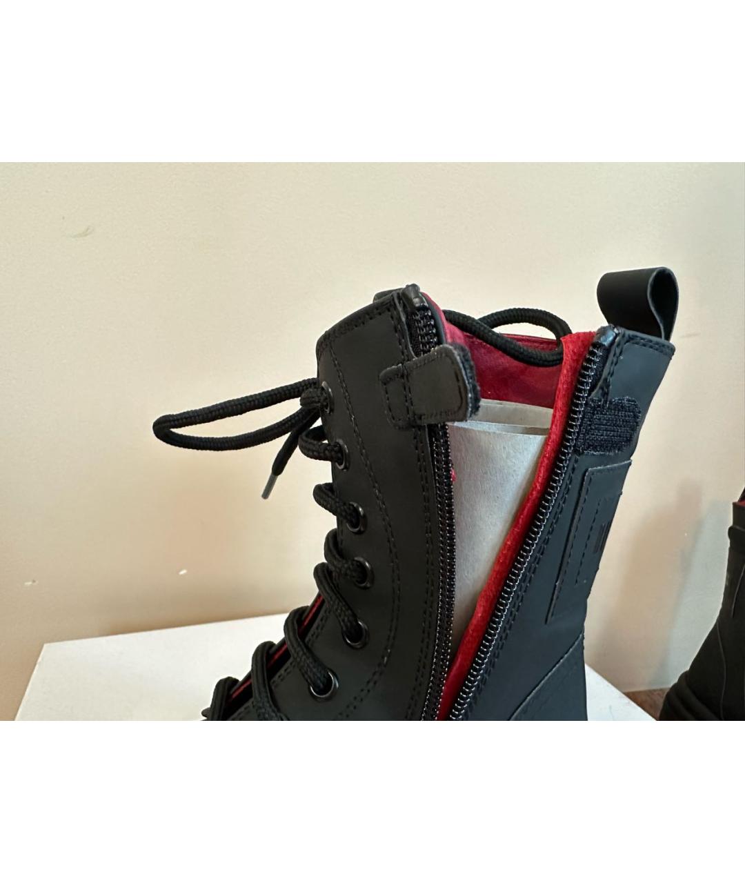 BIKKEMBERGS Черные кожаные ботинки, фото 3