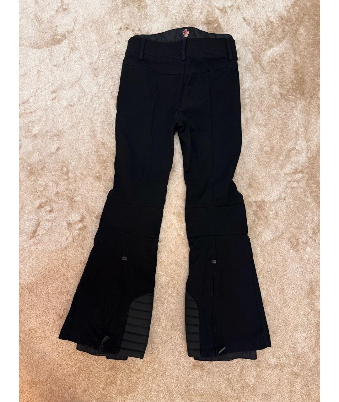 MONCLER Черные синтетические спортивные брюки и шорты, фото 2