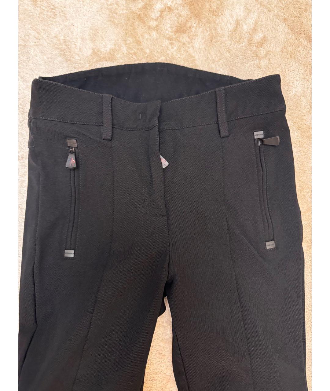 MONCLER Черные синтетические спортивные брюки и шорты, фото 5