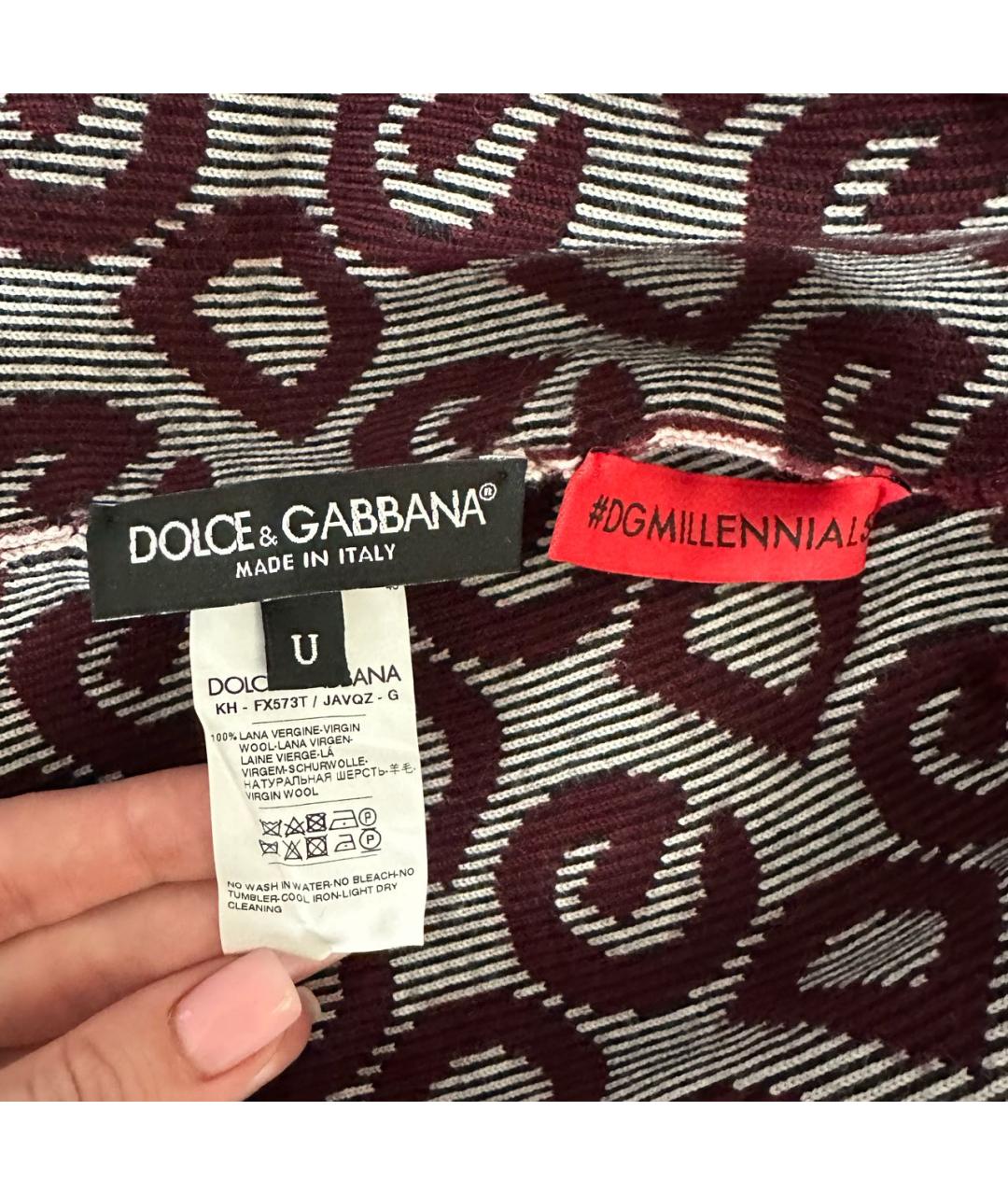 DOLCE&GABBANA Мульти шерстяная шапка, фото 3