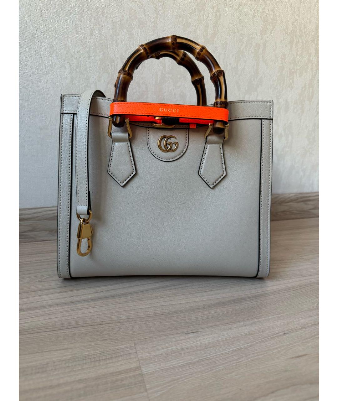 GUCCI Кожаная сумка тоут, фото 9