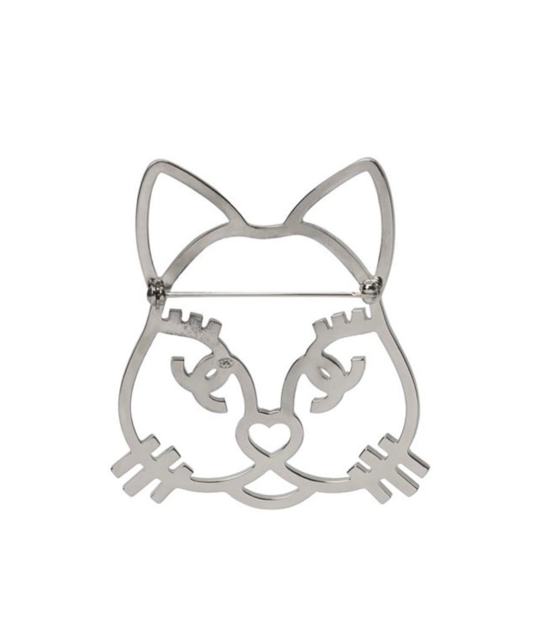 CHANEL Белая булавка / брошь из белого золота, фото 2