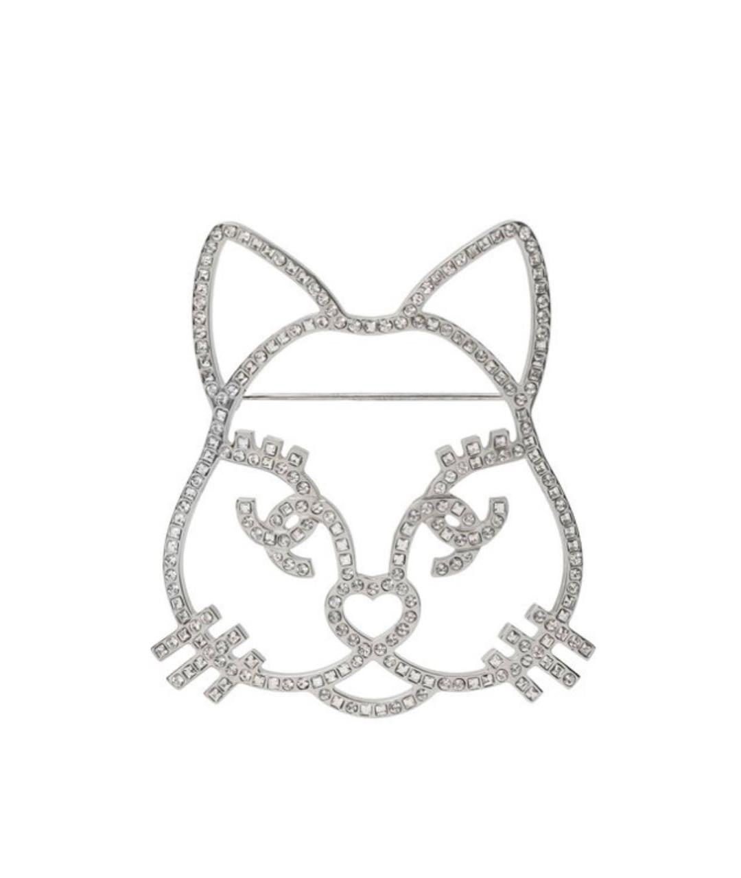 CHANEL Белая булавка / брошь из белого золота, фото 1