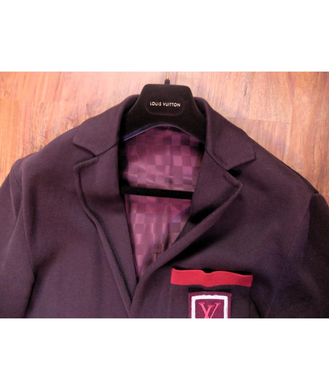 LOUIS VUITTON PRE-OWNED Фиолетовый хлопковый пиджак, фото 4
