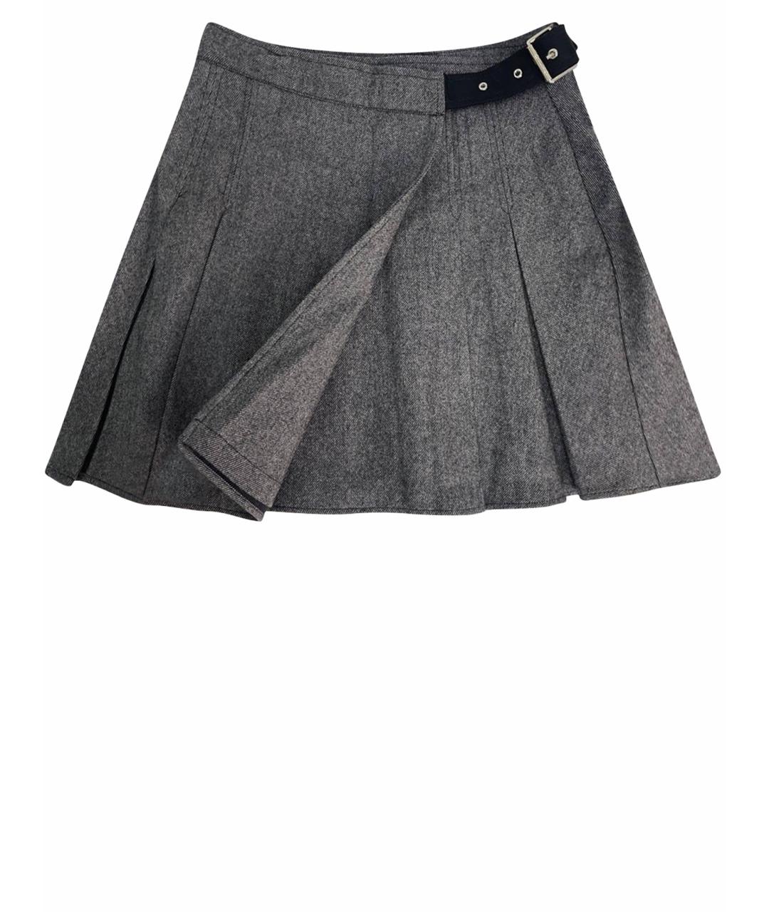 CHRISTIAN DIOR PRE-OWNED Серая хлопковая юбка мини, фото 1