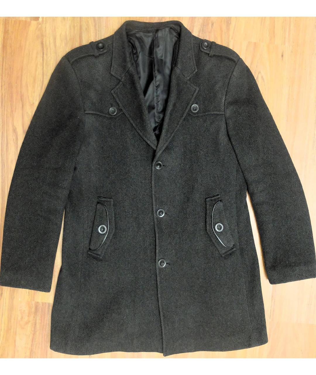 BRIONI Серое шерстяное пальто, фото 2