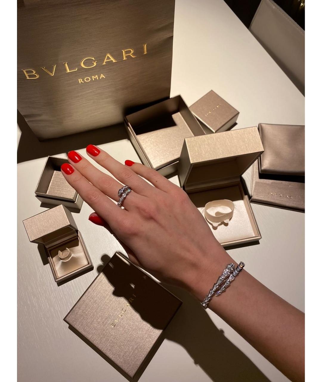 BVLGARI Серебрянный браслет из белого золота, фото 5