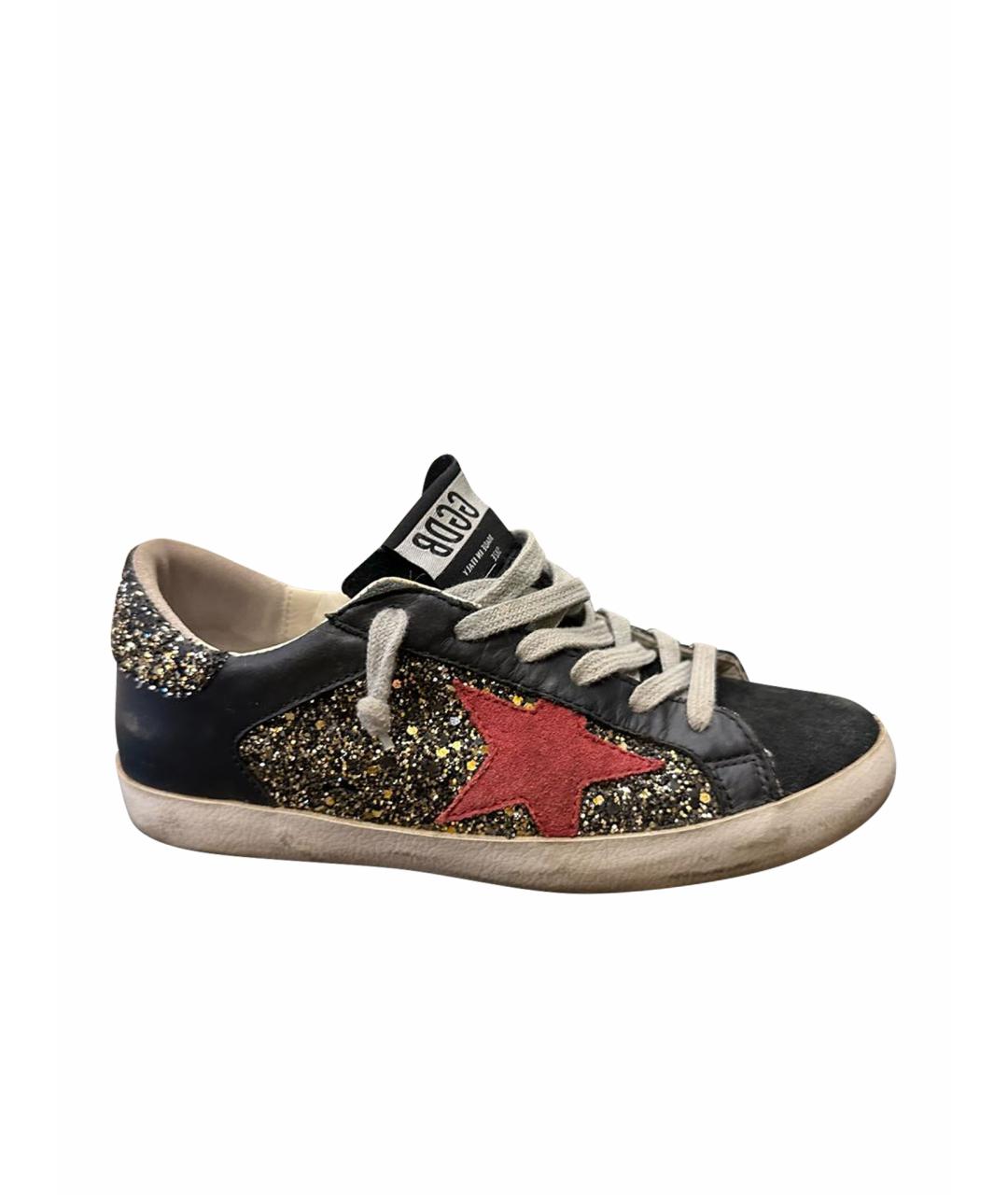 GOLDEN GOOSE DELUXE BRAND Черные замшевые кеды, фото 1